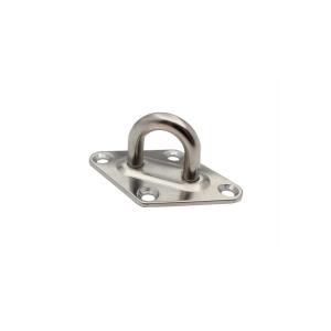 Stainless Steel Marine Boat Ceiling Wall Mount Hook Heavy Duty Anchor Diamond Pad Eye Plate
