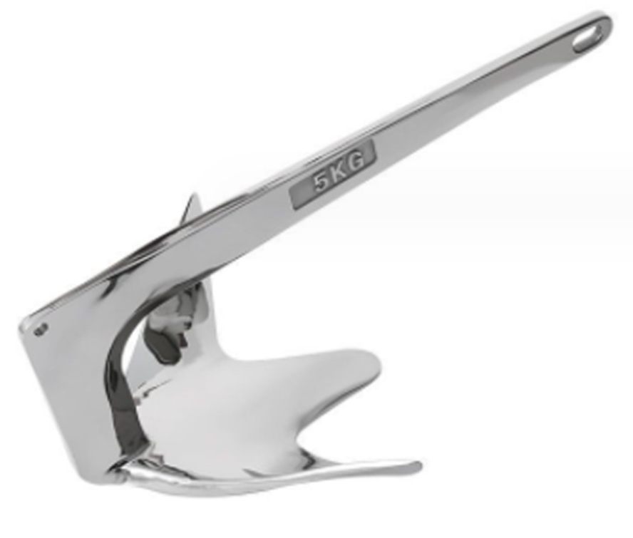 Stainless Steel Ship Bruce Anchor Yacht Ship Bruce Anchor Special Shaped Anchor Ship Hardware