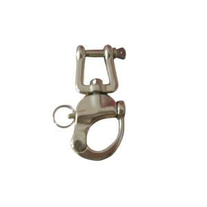 Stainless 316 Fork Type Quick Released Captive Pin Jaw Eye Swivel Snap Shackle Spring Shackle Hand Pull Shackle
