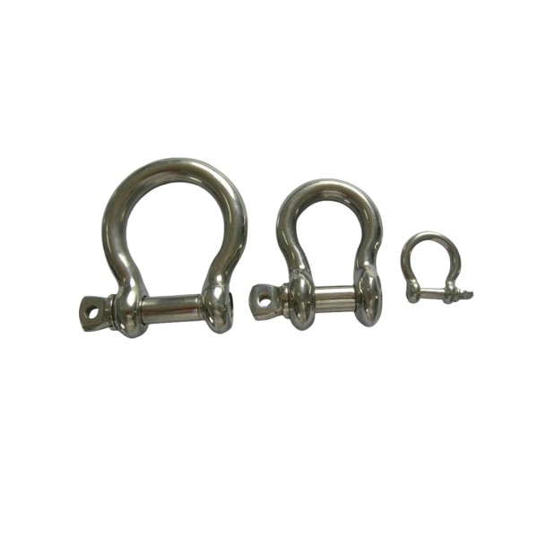 Stainless Steel European Bow Shackle Horseshoe Shackle D Type Buckle China High Quality Bow Shackle