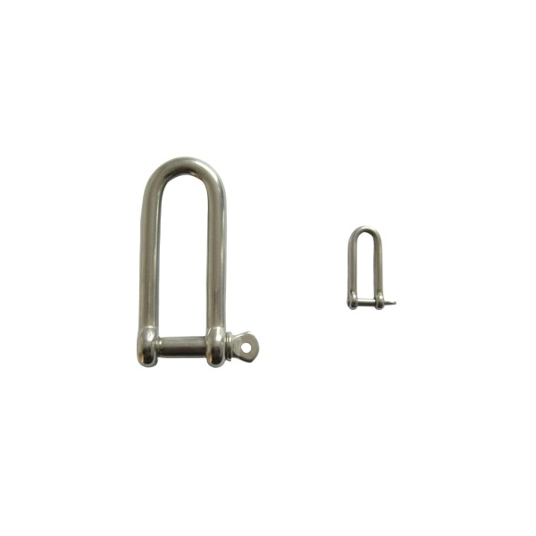 Stainless Steel 304/316 Long D-Shackle D-Type Shackle Sling Accessories Steel Wire Rope Sling Chain Sling