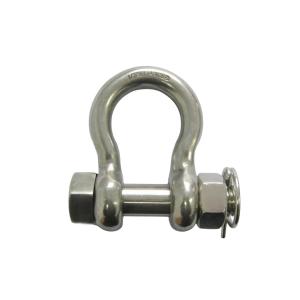 Stainless Steel Meigong Insurance Shackle Bow With Nut Shackle Sling Accessories Lifting Accessories
