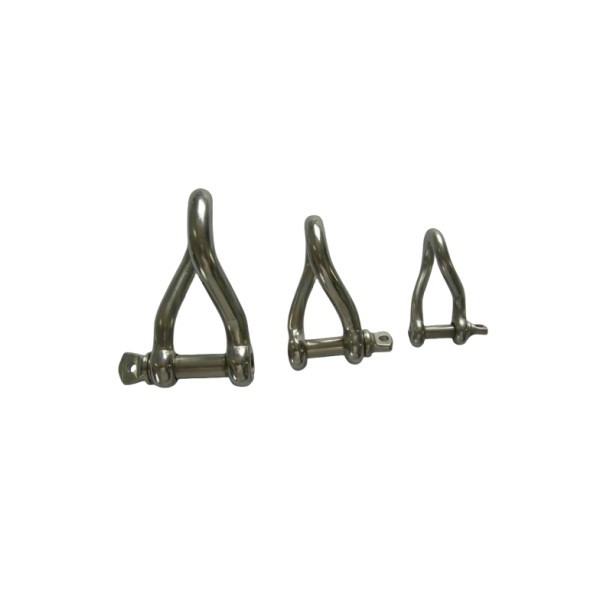Stainless Steel Shackles Twist Body Shackles Ships Yacht Shackles Sailboat Shackles Marine Hardware